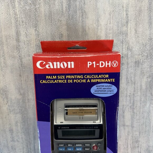 Canon P1-DHV Palm Size Printing Calculator 12 Digits New Open Box - Picture 2 of 4